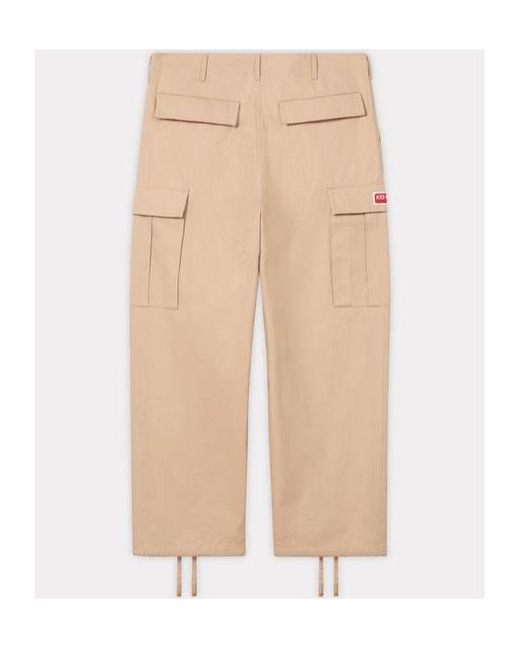 KENZO Natural Cargo Workwear Pants for men