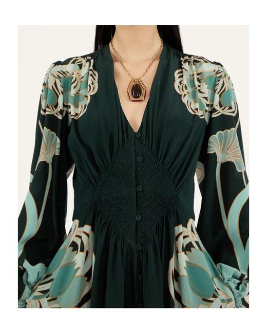 LaDoubleJ Green La Doublej Long Camerino Printed Maxi Dress