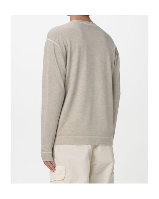 C P Company White Double-Dyed Sweatshirt for men
