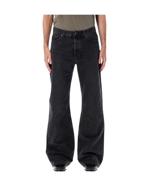Jeanerica Black Belt-Loop Jeans for men