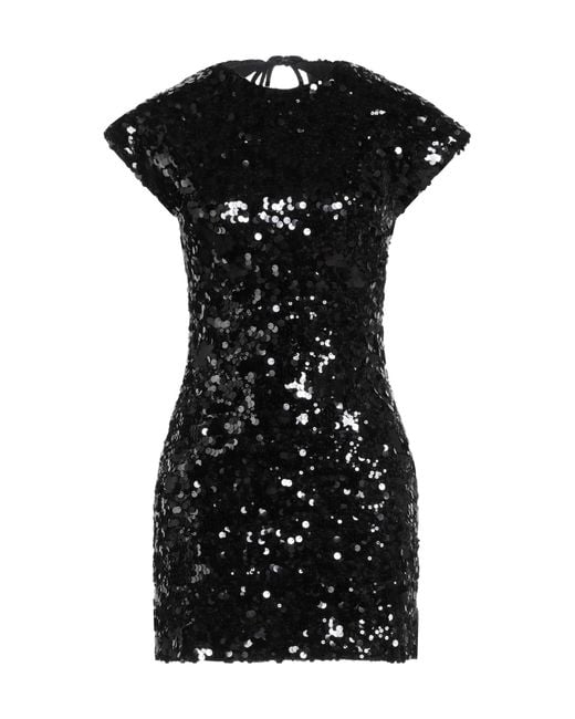 Ganni Black Sequin Dress