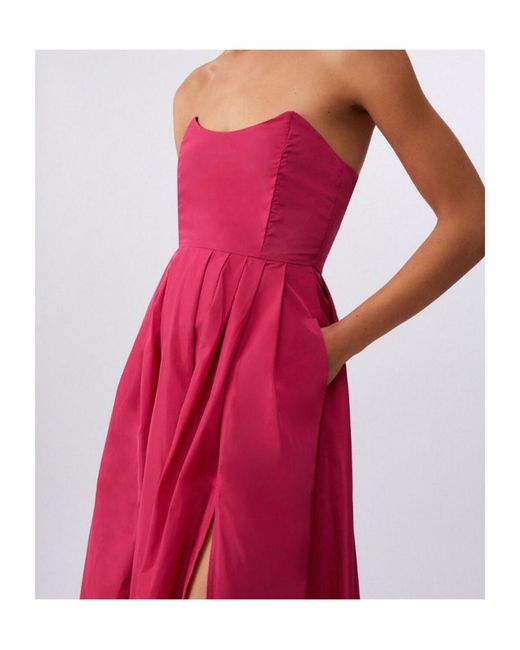 Liu Jo Pink Long Taffeta Dress