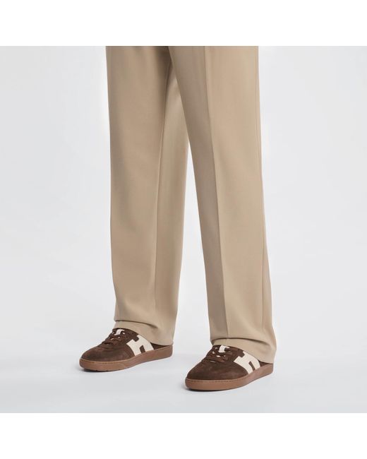 Hogan Brown Cool Logo Low-Top Sneakers for men