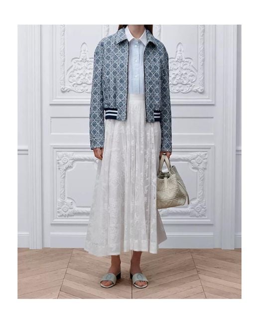 Dior Blue Zipped Macrocannage Jacket