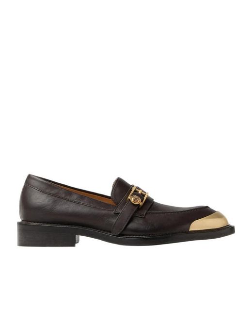 Versace Black Round-Toe Loafers