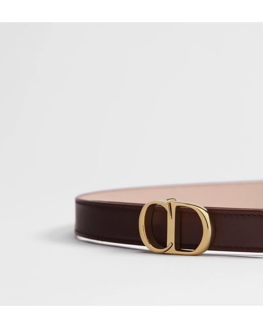 Dior White Reversible Cdicon Belt