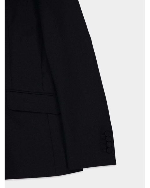 Gabriela Hearst Black Single-Button Wool Blazer
