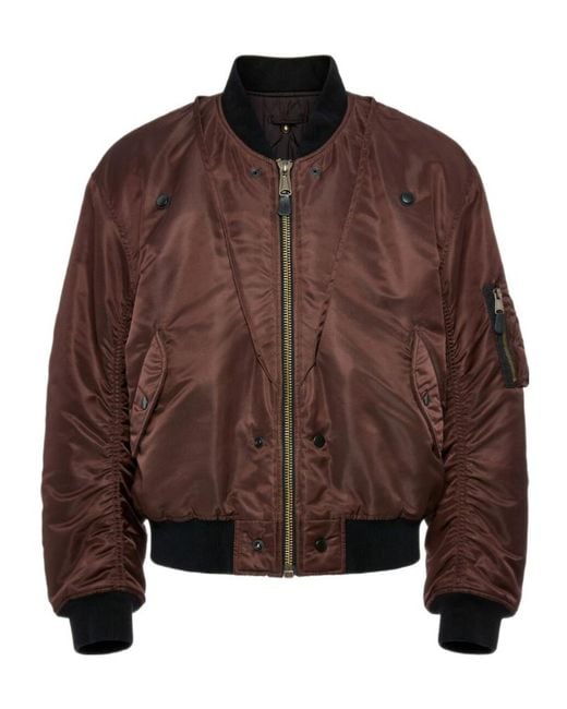 Maison Margiela Brown Reversible Bomber Jacket for men