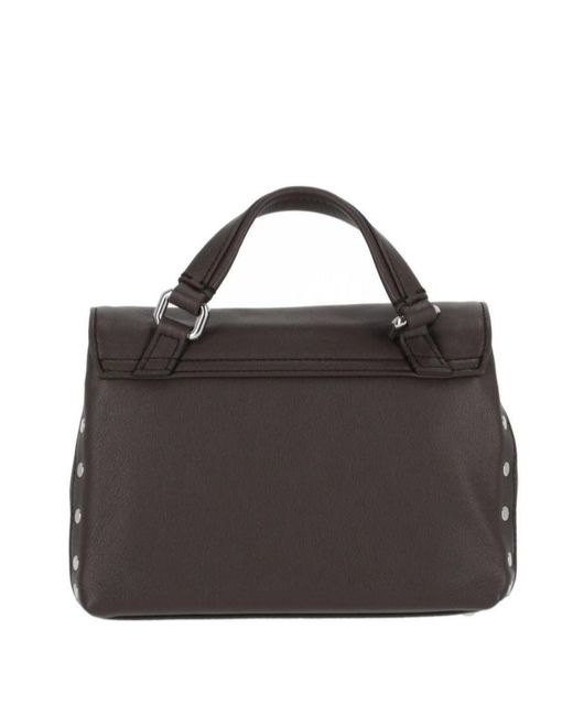 Zanellato Black Twist Hook Postina Saeta Baby Tote Bag