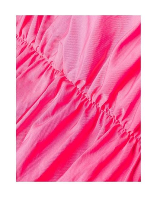 MSGM Pink Pleated Dress