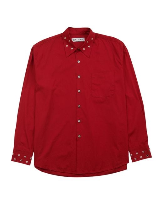 Our Legacy Red Above Shirt for men