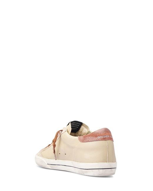 Golden Goose Deluxe Brand Natural Star Patch Lace-Up Sneakers for men