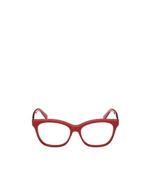 Moncler Pink Eyewear Square Frame Glasses