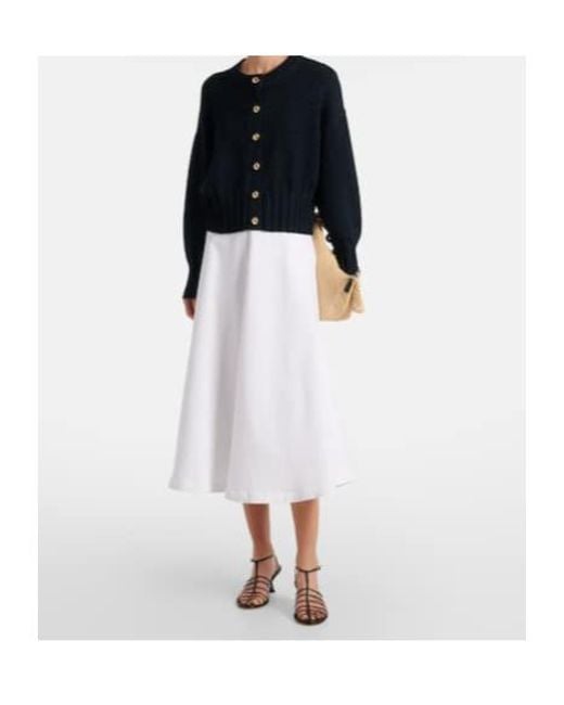 Altuzarra Blue Liam Cotton And Silk-Blend Cardigan
