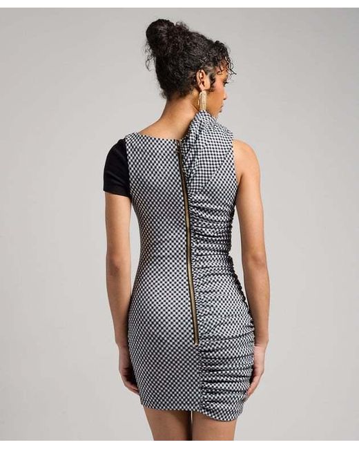 Balmain Blue Asymmetrical Dress
