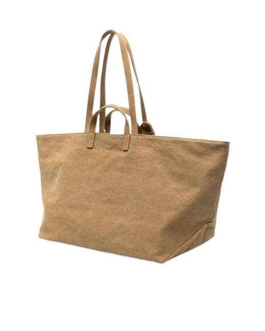 A.P.C. Natural Le Drummer Toile Top Handle Bag