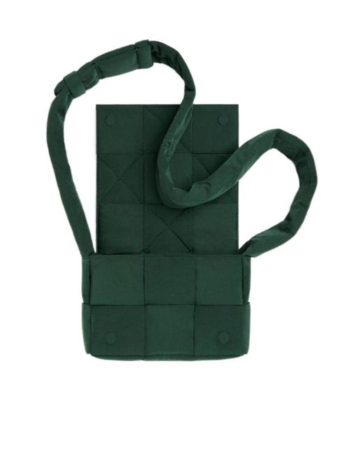 Bottega Veneta Green Small Cassette Shoulder Bag for men