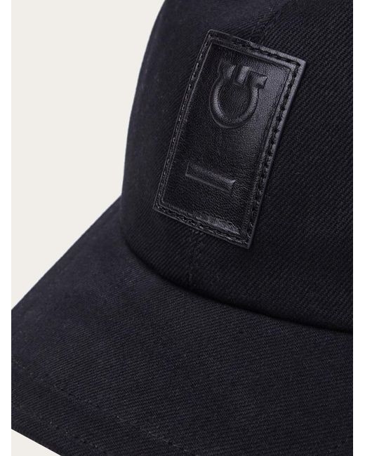 Ferragamo Blue Gancini Baseball Cap for men