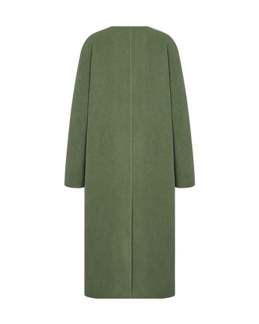 The Row Green Priske Cashmere Coat