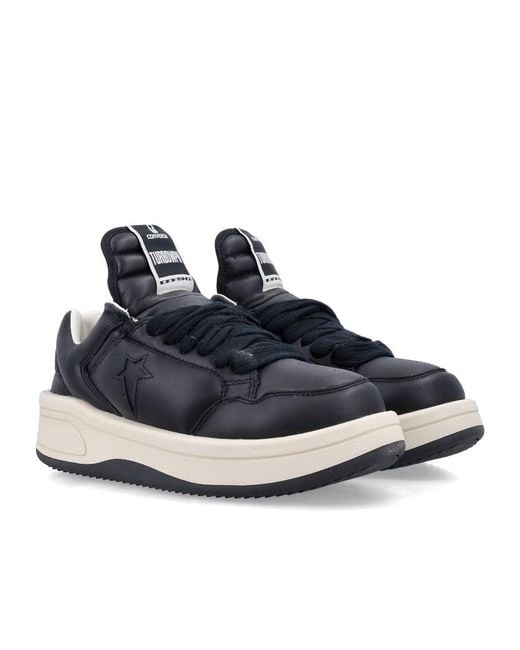 CONVERSE X DRKSHDW Blue Rick Owens Drkshdw Lace-Up Sneakers for men