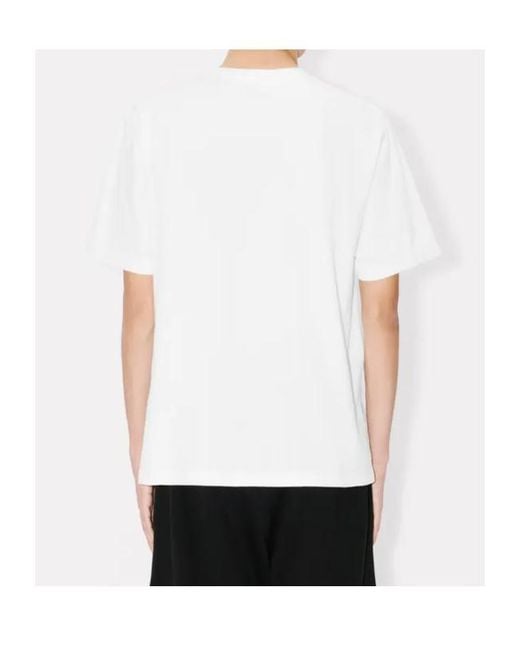 KENZO White 'Lunar New Year' Embroidered T-Shirt for men