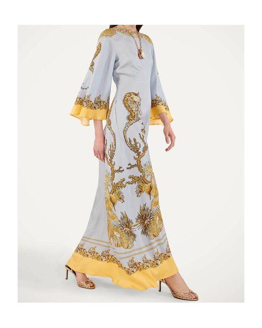 LaDoubleJ Blue Sorella Oceania-Print Dress