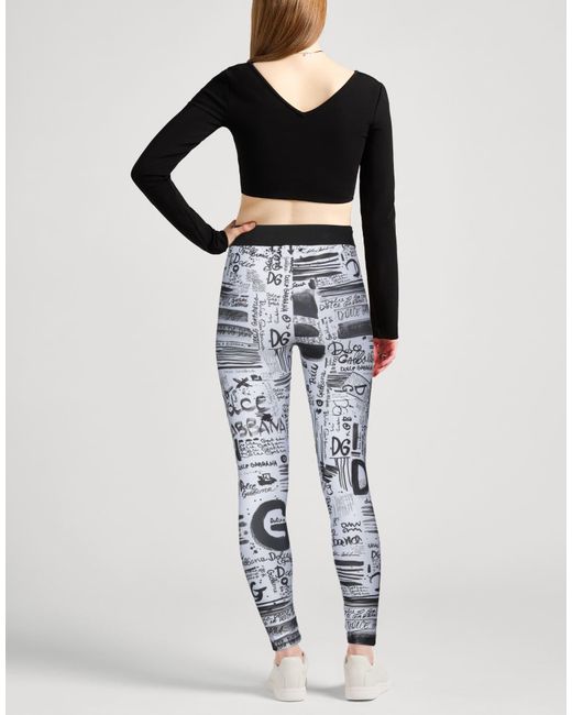 Dolce & Gabbana Gray Stretch Sports Pants