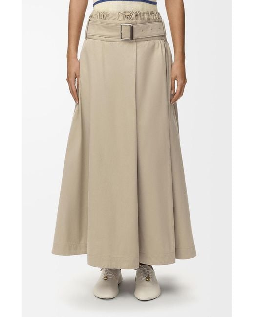 Loewe Natural Pleated Skirt