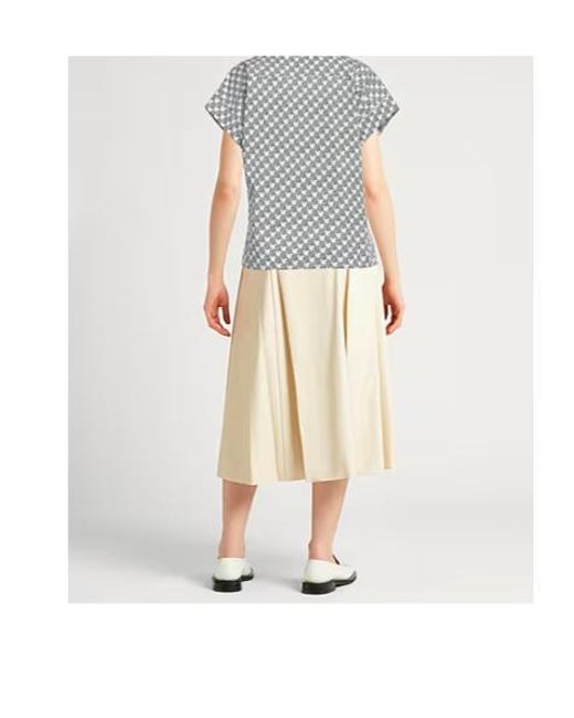 Tory Burch Gray A Plaid Short-Sleeved Shirt