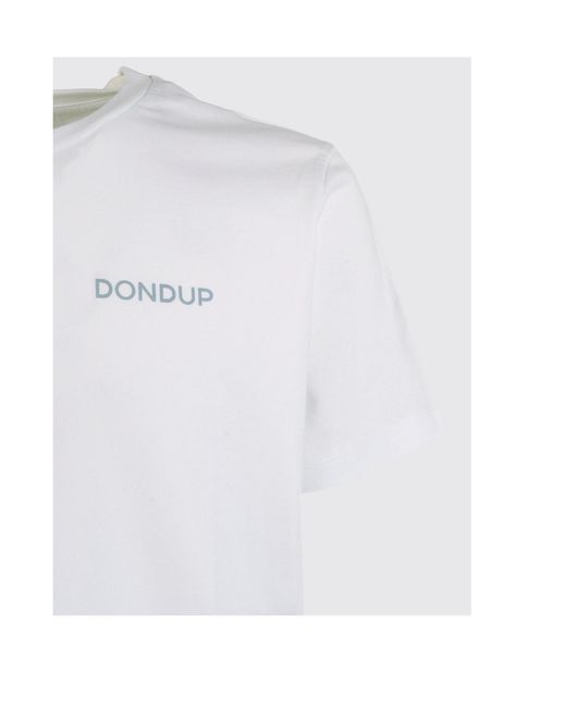 Dondup White Logo T-Shirt for men