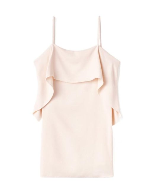 Totême Pink Draped Mid-Length Tank Top