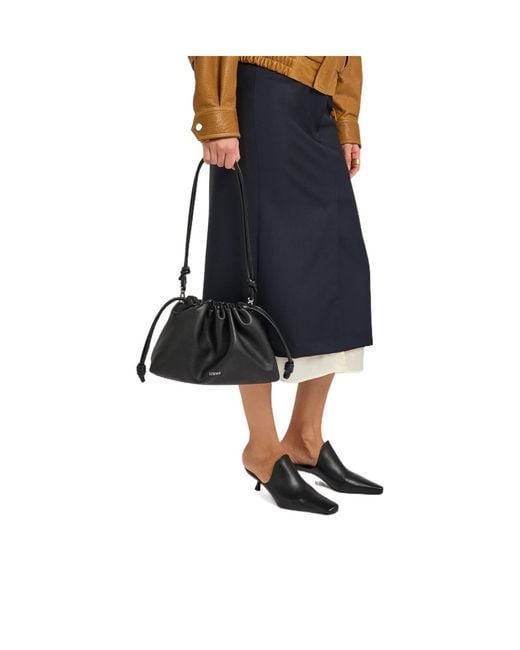 Loewe Black Medium Grained Leather Clutch
