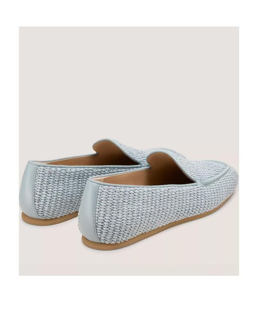 Stuart Weitzman Blue Round Toe Loafers