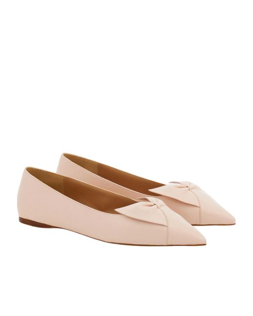 Ferragamo Natural Bow Ballet Flat