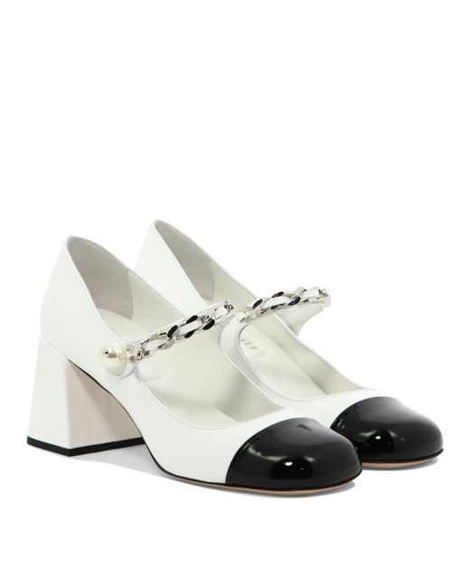 miu miu white heels