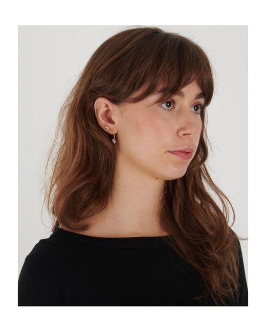 Sophie Bille Brahe White Stellari Diamant R Diamond Earrings