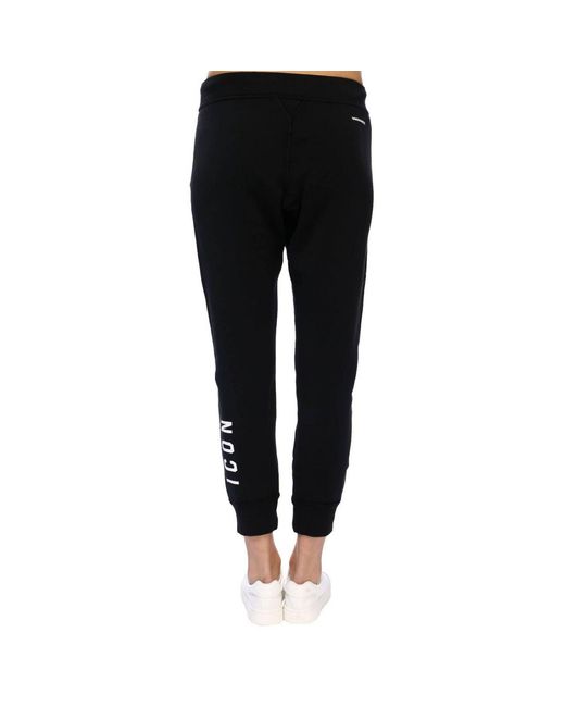 DSquared² Black Logo Details Sweatpants