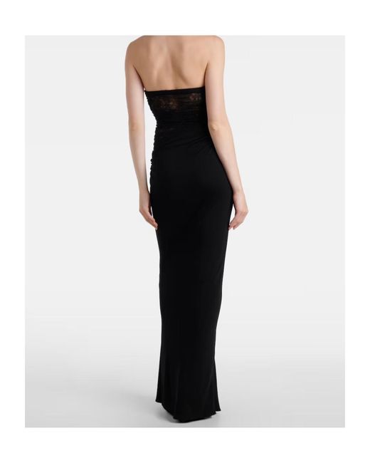 Christopher Esber Black Salacia Draped Gown