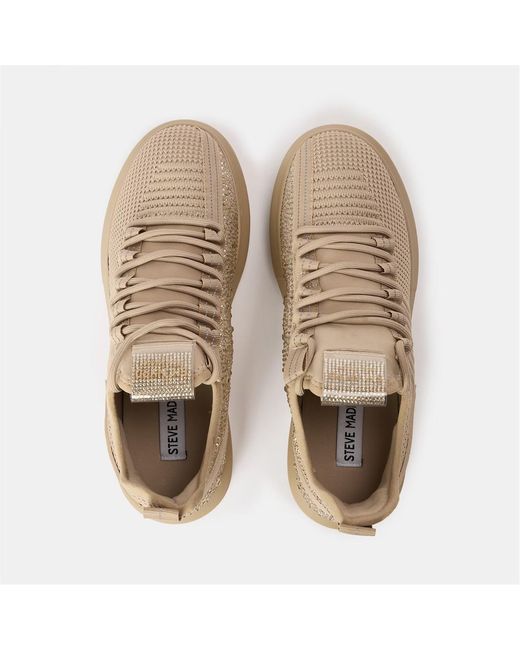 Steve Madden Natural Glorya Low-Top Trainers