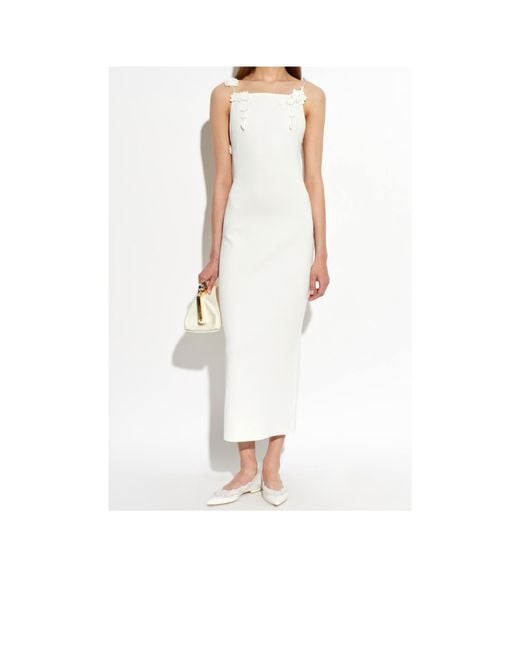 Gianvito Rossi White Evie 05 Lace Ballet Flats