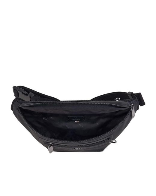 Boss Black Zip Belt Bag for men