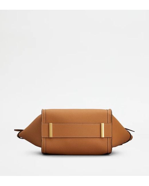 Tod's Brown Leather Small Tote Bag