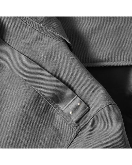 Rick Owens Gray Light Lapel Full-Zip Jacket for men