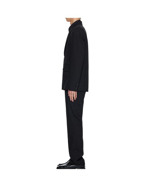 Wooyoungmi Black Wool Blazer Jacket for men