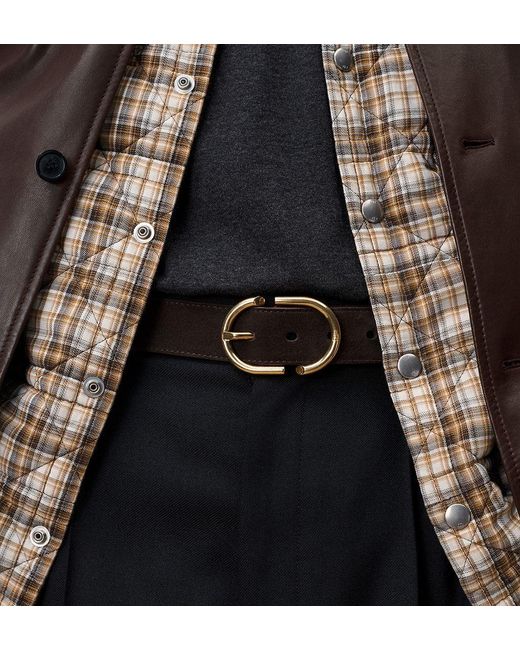 Dior White Cd Belt for men