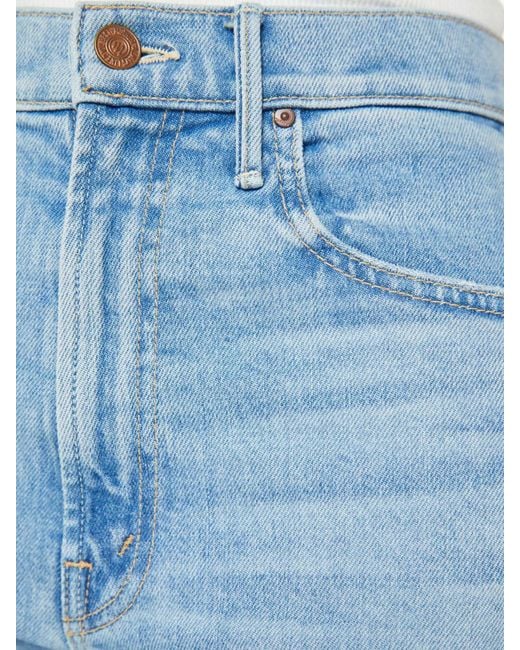 Mother Blue Five-Pocket Jeans