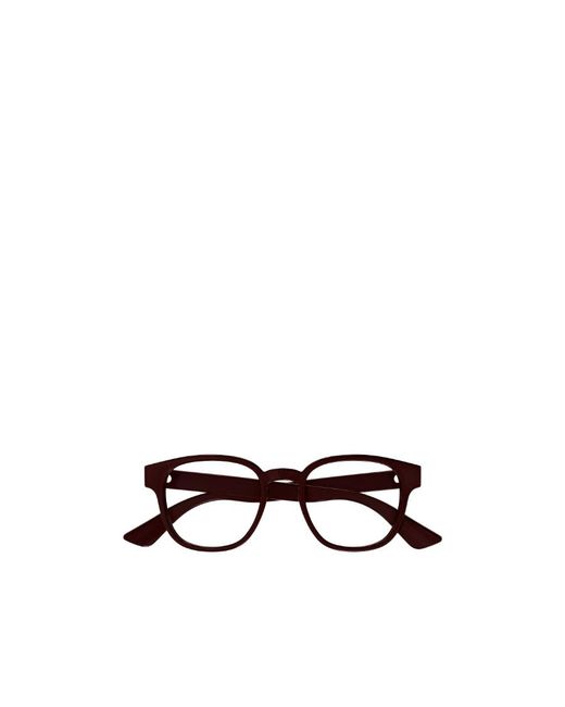 Gucci White Eyewear Square Frame Glasses for men