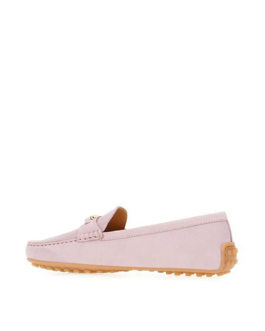 Tod's Pink Oval-T Loafers