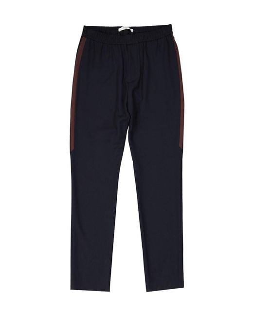 Givenchy Blue Side-Stripe Trousers for men