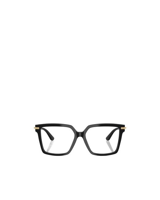 Dolce & Gabbana White Eyewear Square Frame Glasses